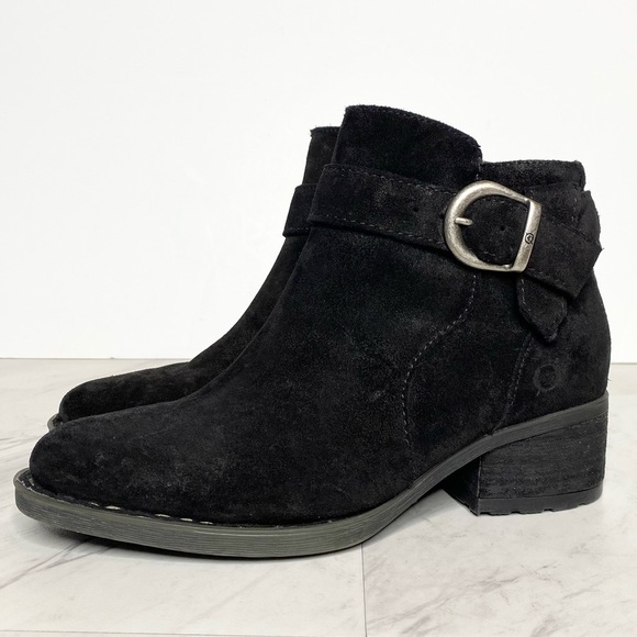 New! Born Morocco Black Distressed Bootie 6 1/2 - Picture 1 of 14